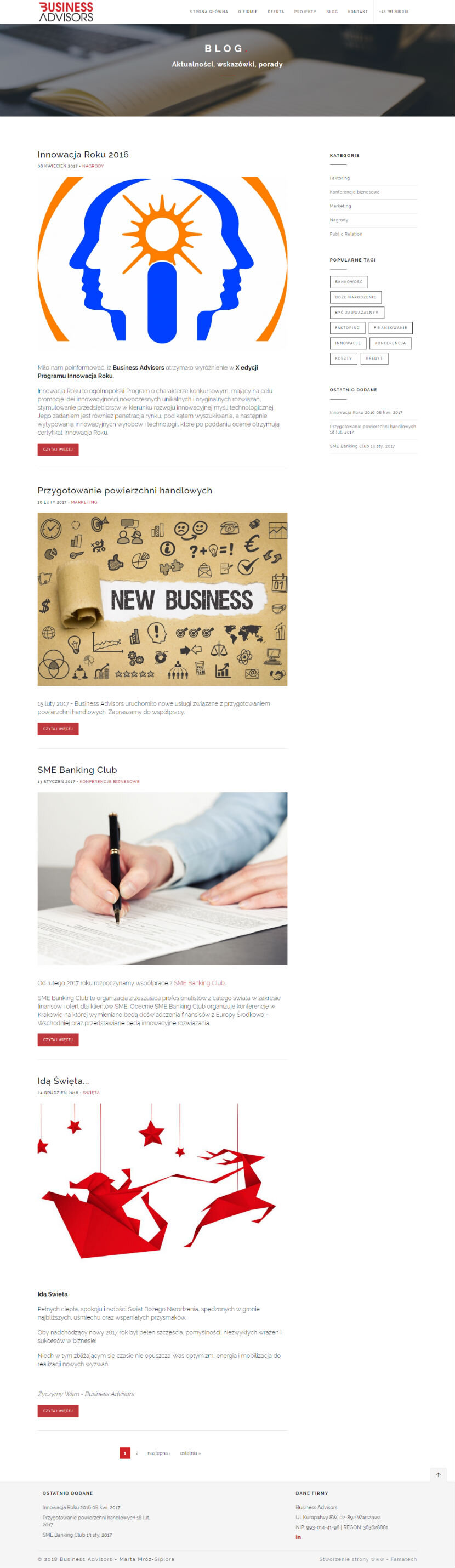 Business Advisors - blog firmowy